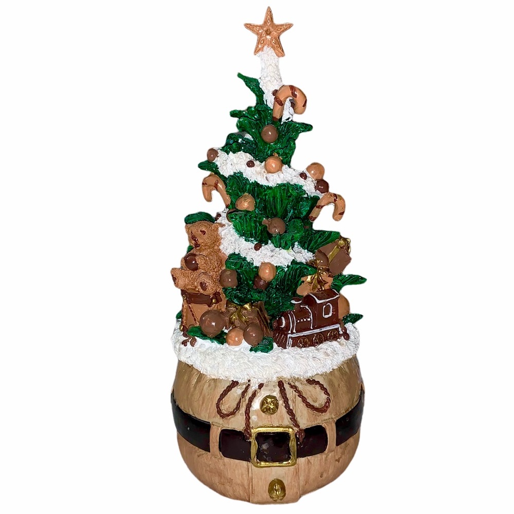 Christmas Tree Holiday Spice Bag of Toys Table Decor